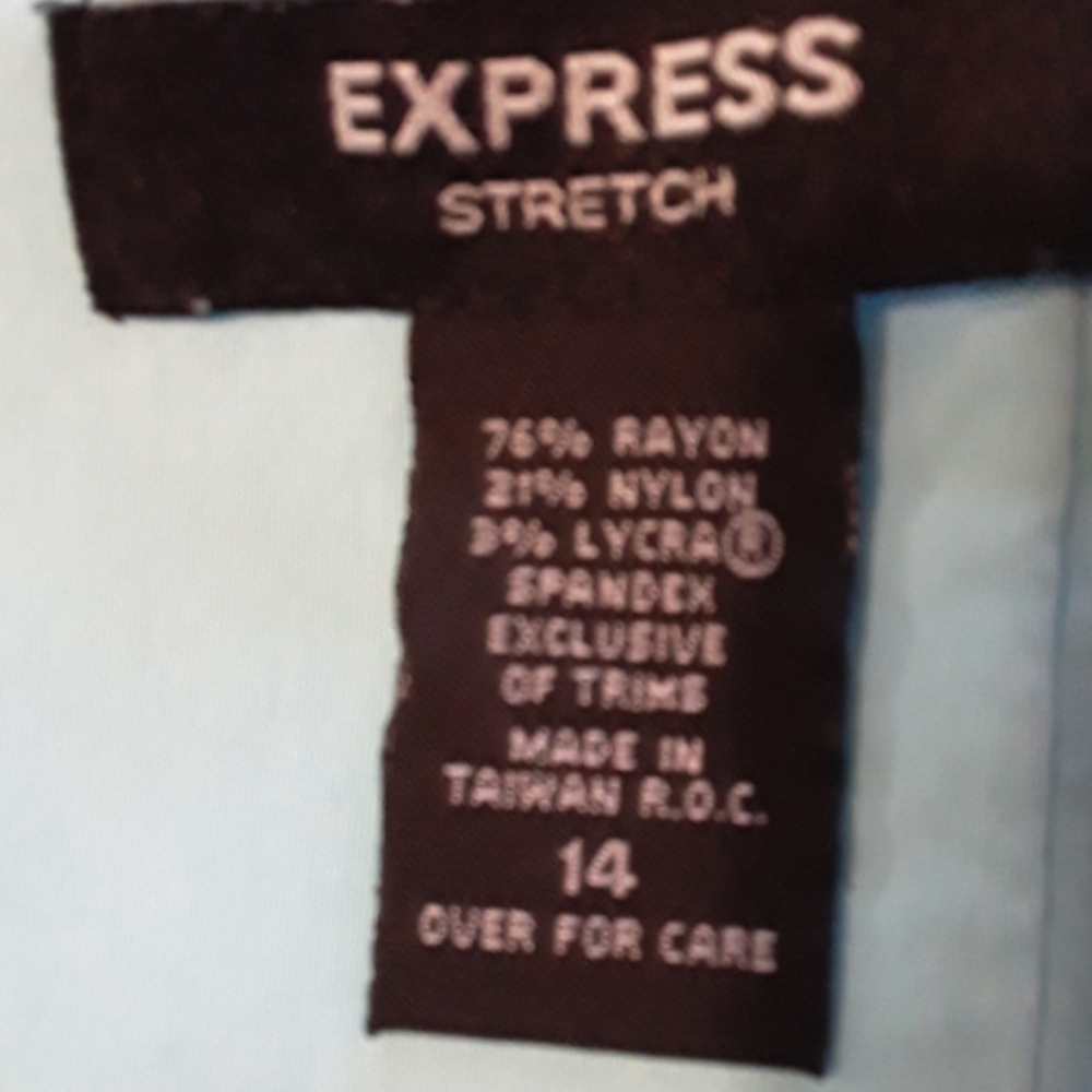 Express Blue Strapless Dress Size 10 - Picture 7 of 7
